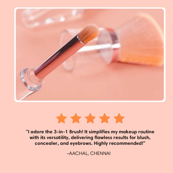 Three In one Makeup Brush - FaceValue