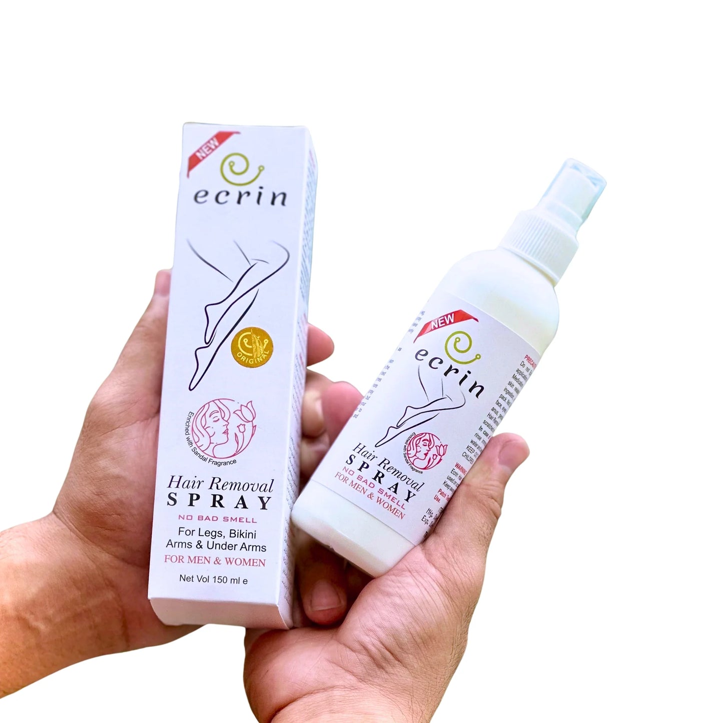 Ecrin Hair Removal Spray | For Men and Women | 100% Original - FaceValue