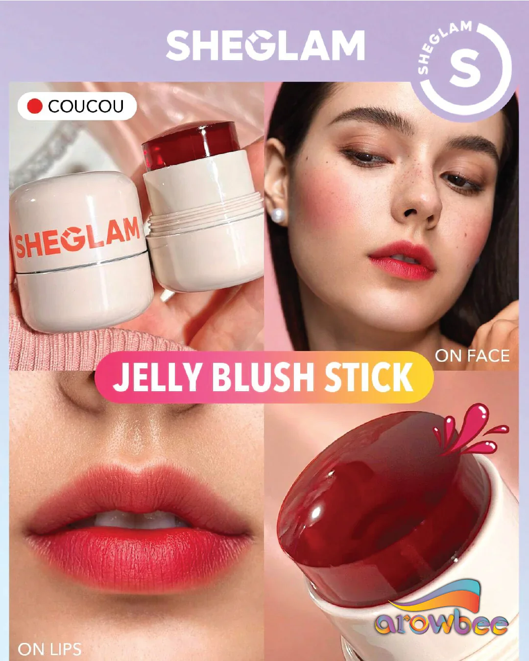SHEGLAM Jelly-Licious Hydrating Lip & Blush Tint - FaceValue