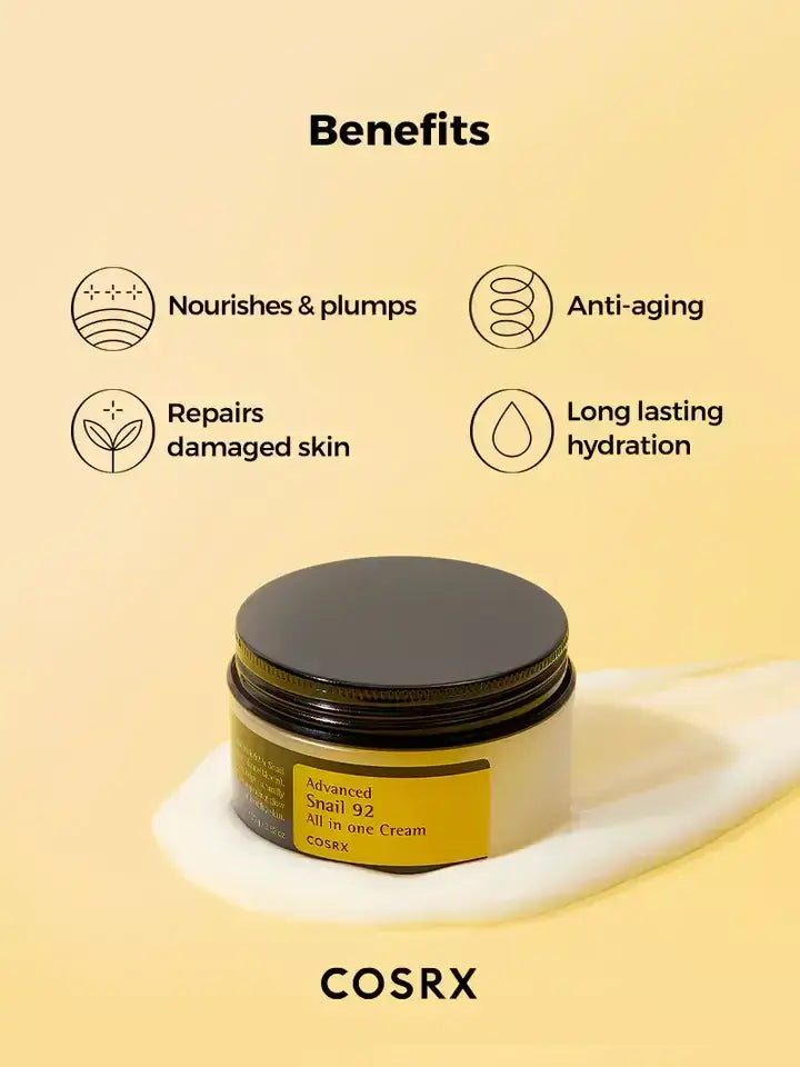 COSRX advanced snail 92 all in one cream 100g - FaceValue