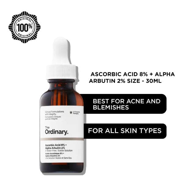 The Ordinary Ascorbic Acid 8% + Alpha Arbutin 2% Serum - FaceValue