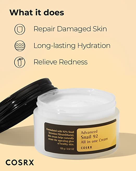 COSRX advanced snail 92 all in one cream 100g - FaceValue