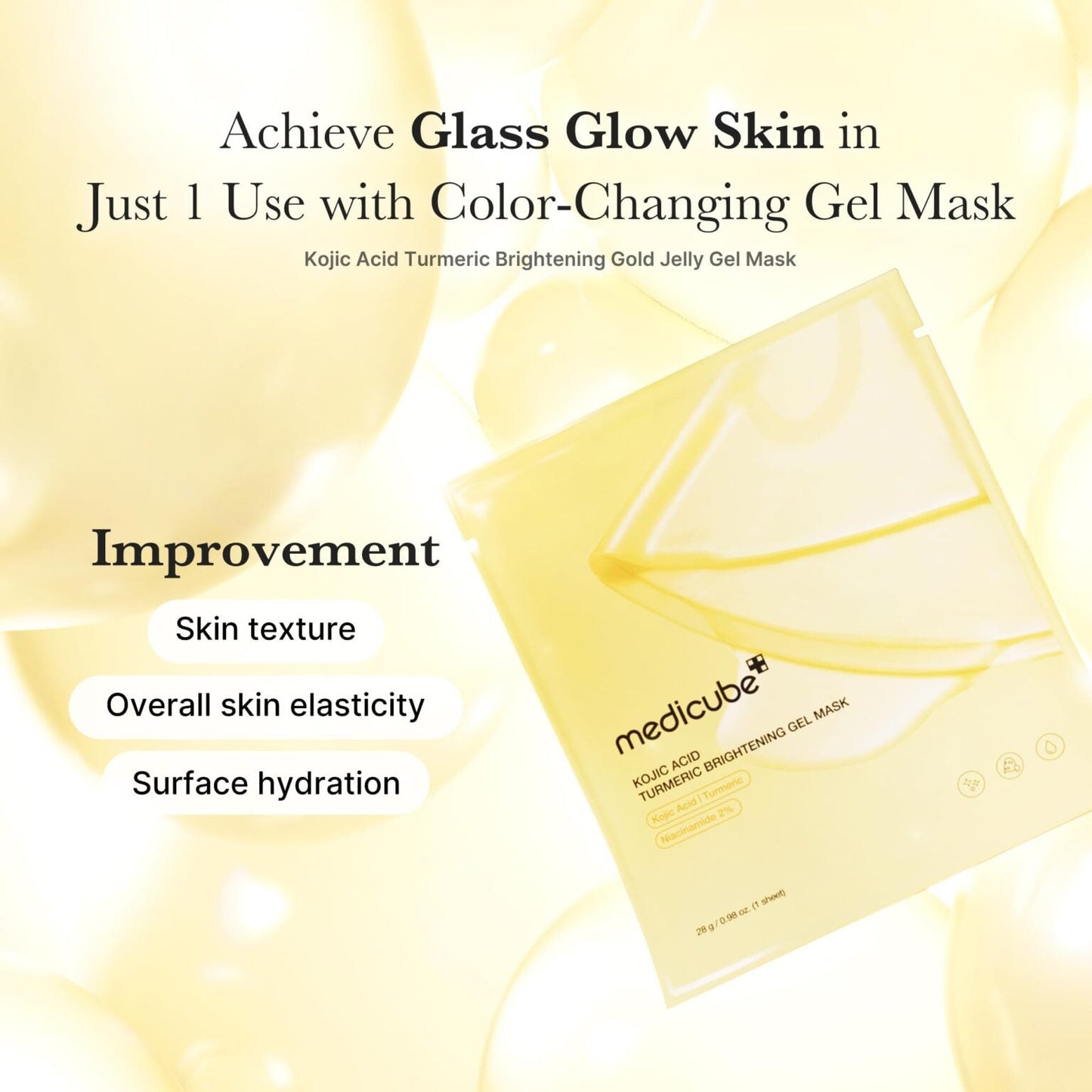 Medicube Kojic Acid Turmeric Brightening Gel Mask - FaceValue