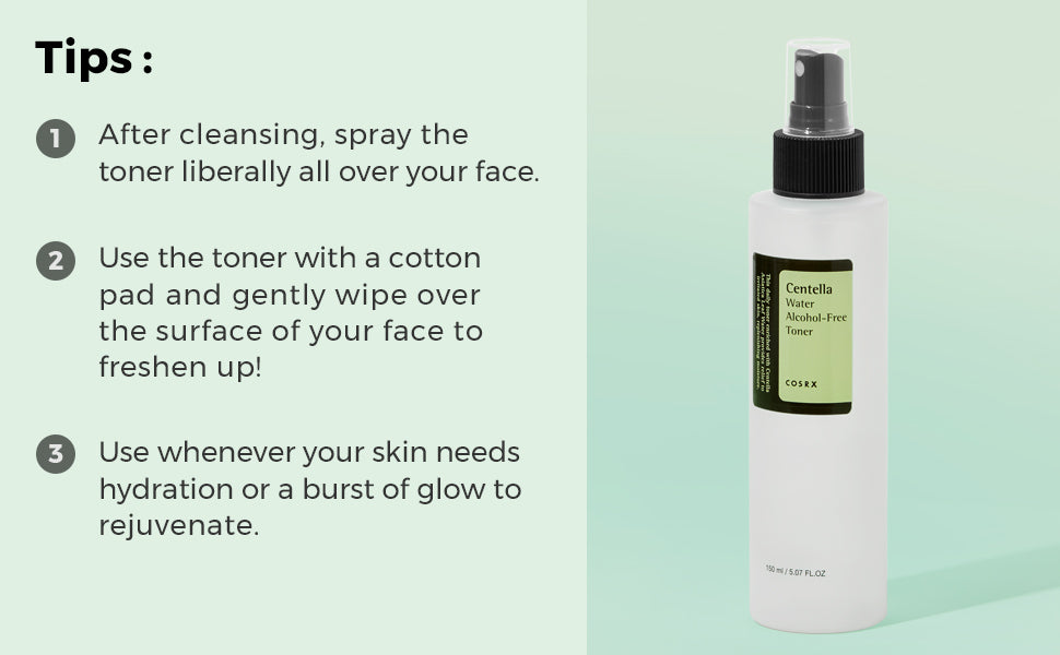 COSRX Centella water alcohol-free toner 150 ml - FaceValue