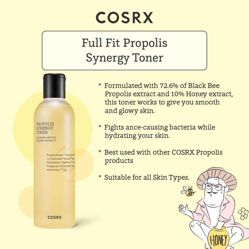COSRX - Full Fit Propolis Synergy Toner 150ml    ( with honey and propolis extract)