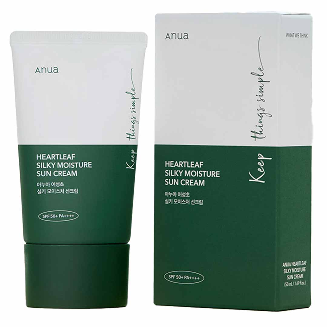 Anua - Heartleaf Silky Moisture Sun Cream SPF 50+ PA++++ 50ml - FaceValue