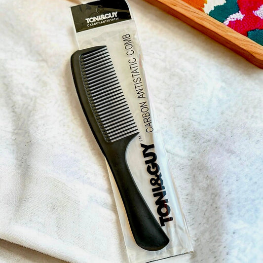 Toni&Guy Carbon Antistatic Comb - Detangle & Smooth Hair - FaceValue