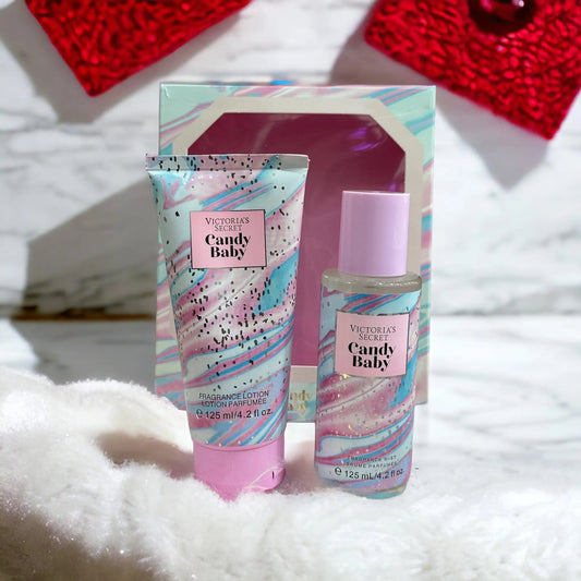 VICTORIA SECRET Candy Baby Body Lotion & Mist Set - FaceValue