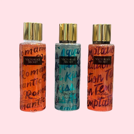 VICTORIA SECRET Romantic Shimmer, Aqua Kiss Shimmer, Temptation Shimmer - FaceValue