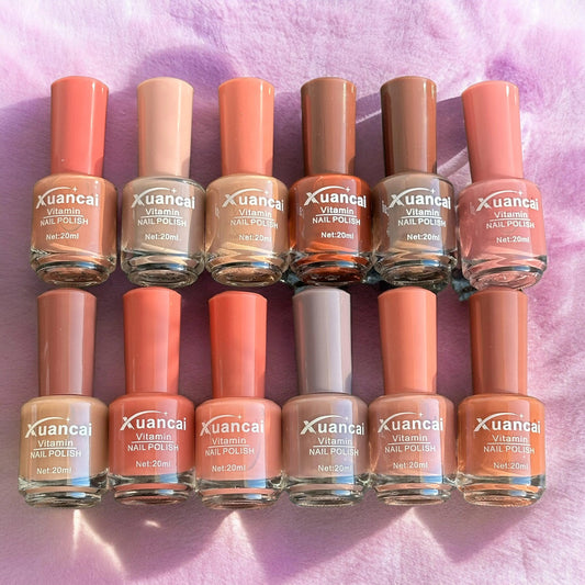 Xuancai Nail Polish Set - 12 Vibrant Colors for Summer - FaceValue