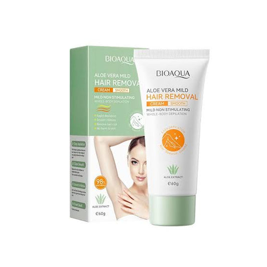 Bioaqua Aloe Vera Mild Hair Removal Cream - FaceValue
