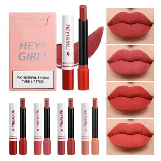 Heng Fang Hey! Girl! Matte Lipstick Set – 4 Bold & Natural Shades - FaceValue