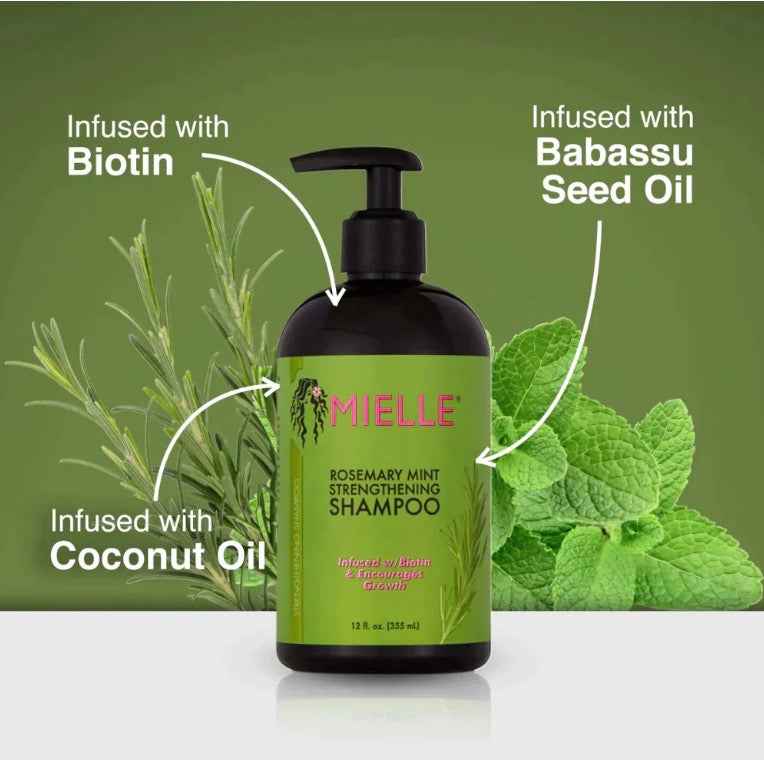 Mielle Organic Rosemary Mint Strengthening Shampoo