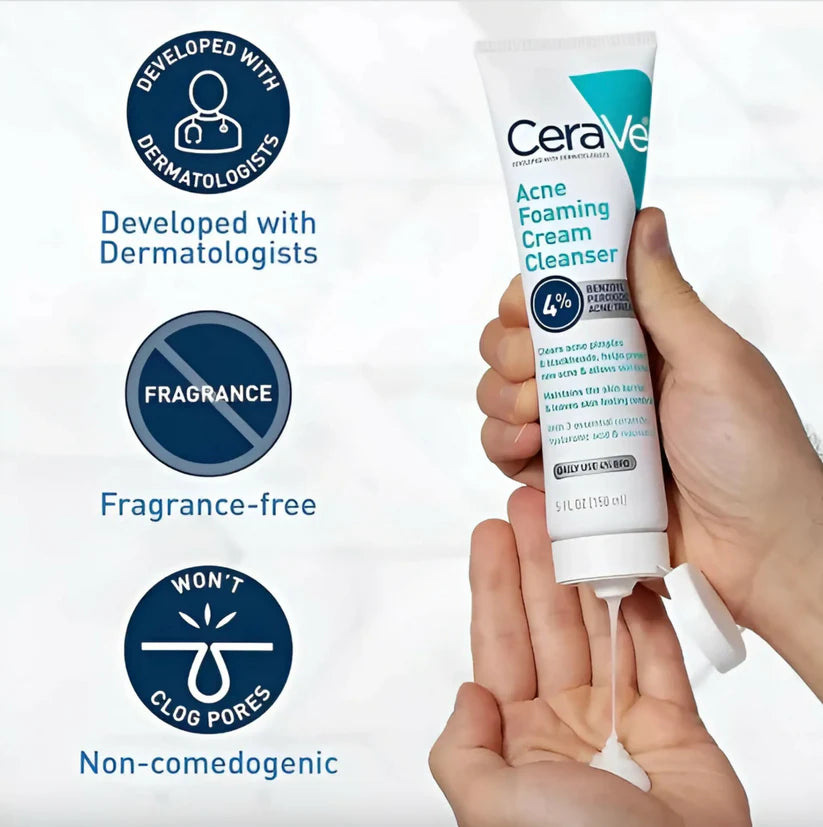 Cerave 4 In 1 Skincare Kit Night Cream, Sunblock, Cleanser & Serum, for Radiant Skin - FaceValue