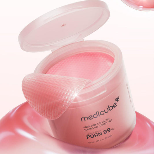 MEDICUBE PDRN Pink Collagen Toning Gel Toner Pad 70 Sheets - FaceValue