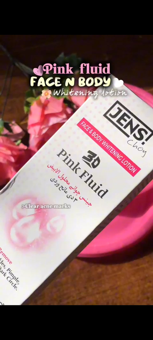 Jens Choy pink fluid 
face & body whitening lotion - FaceValue