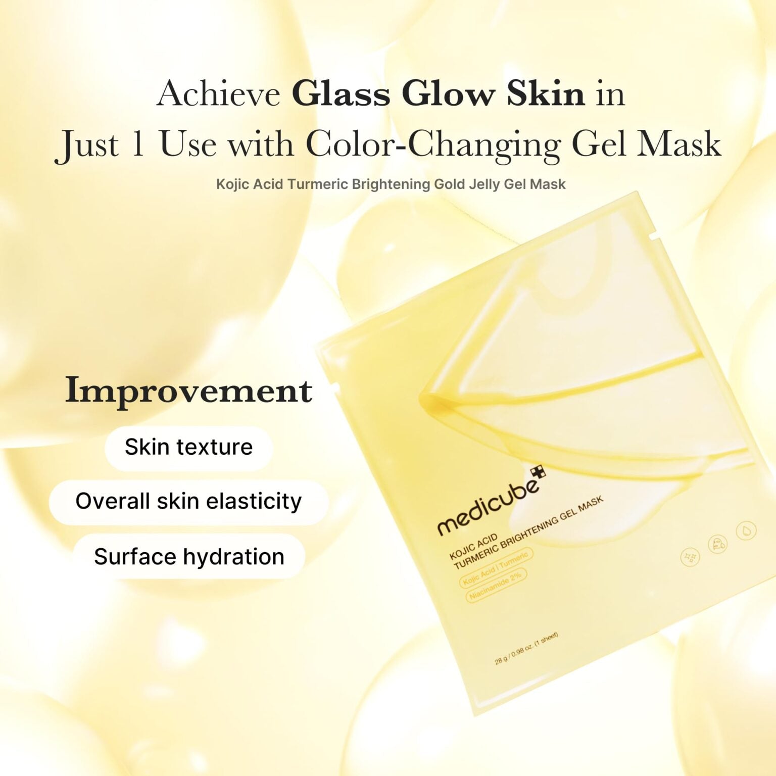 Medicube Kojic Acid Turmeric Brightening Gel Mask - FaceValue